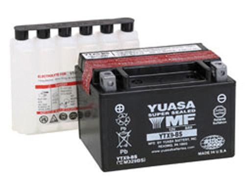 YUASA YTX9-BS MAINTENANCE FREE12 VOLT BATTERY