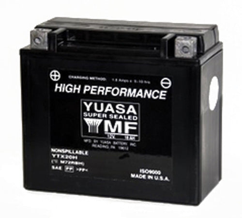 YUASA YTX9 FACTORY ACTIVATED, MAINTENANCE FREE 12 VOLT BATTERY