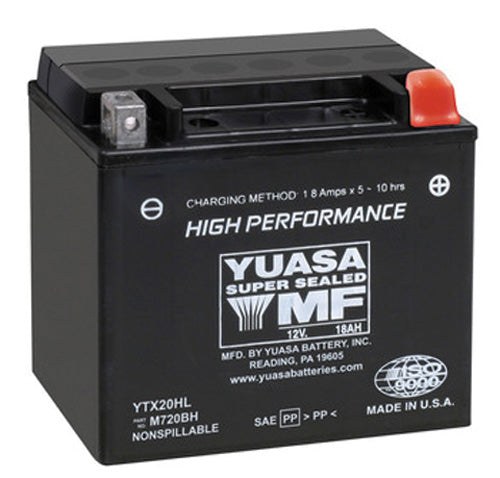 YUASA YTX20HL FACTORY ACTIVATED MAINTENANCE FREE 12 VOLT BATT