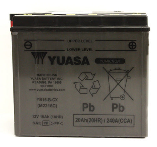 YUASA YB16-B-CX YUMICRON CX-12VOLT BATTERY