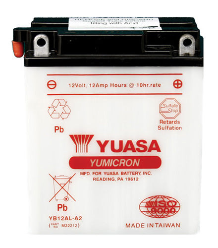 YUASA YB12AL-A2 YUMICRON-12 VOLT BATTERY