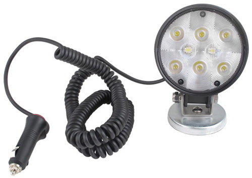 ROUND AUXILIARY LED WORK LIGHTW/ MAG BASE WESBAR