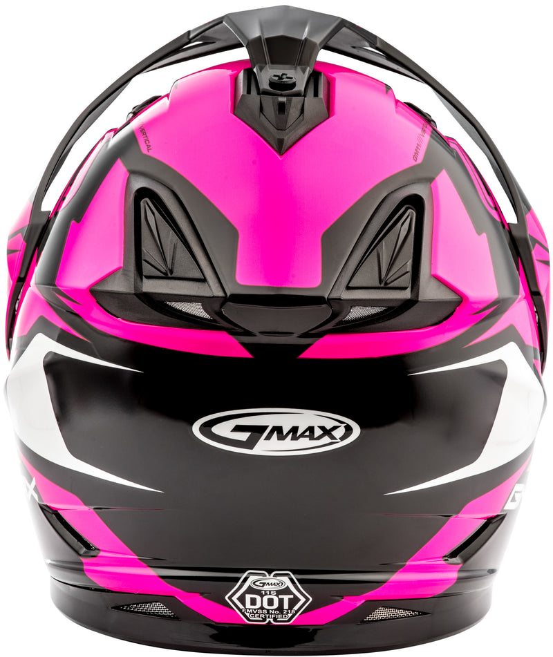 Load image into Gallery viewer, GM-11S DUAL-SPORT VERTICAL SNOW HELMET BLK/NEON PINK MD G2111405 TC-14 image 4
