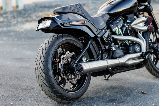GRAND PRIX 2-1 BLACK RACE ONLY M8 SOFTAIL `18-23 W/FWDS 10-1064 image 2