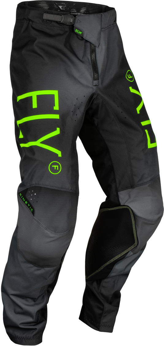 YOUTH KINETIC PRODIGY PANTS CHAR/NEON GREEN/TRUE BLU SZ 24 377-53624 image 1