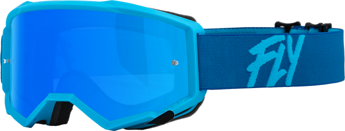 YOUTH ZONE GOGGLE BLUE W/ SKY BLUE MIRROR/SMOKE LENS 37-51722 image 1