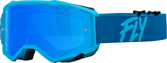 YOUTH ZONE GOGGLE BLUE W/ SKY BLUE MIRROR/SMOKE LENS 37-51722 image 1