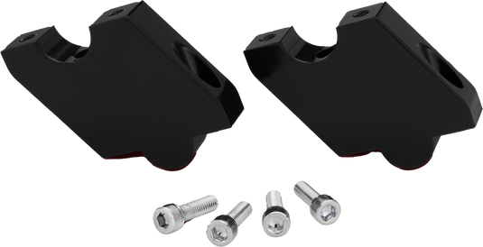 HANDLEBAR RISERS BLACK CAN 41-418 image 2