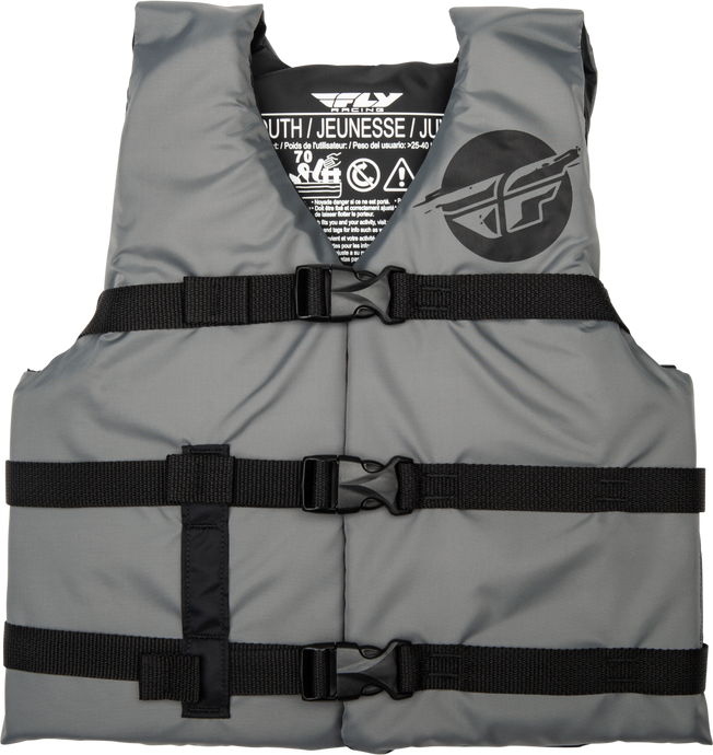YOUTH FLOTATION VEST GREY/BLACK 221-30333 image 1