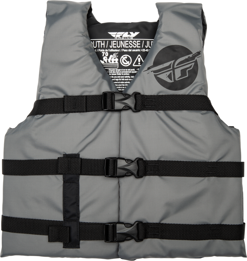 Load image into Gallery viewer, YOUTH FLOTATION VEST GREY/BLACK 221-30333 image 1
