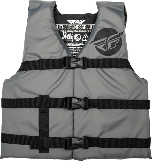 YOUTH FLOTATION VEST GREY/BLACK 221-30333 image 1