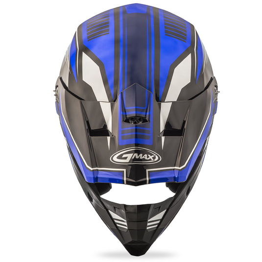 YOUTH MX-46Y OFF-ROAD UNCLE HELMET BLACK/BLUE YL G3467212 TC-2 image 4