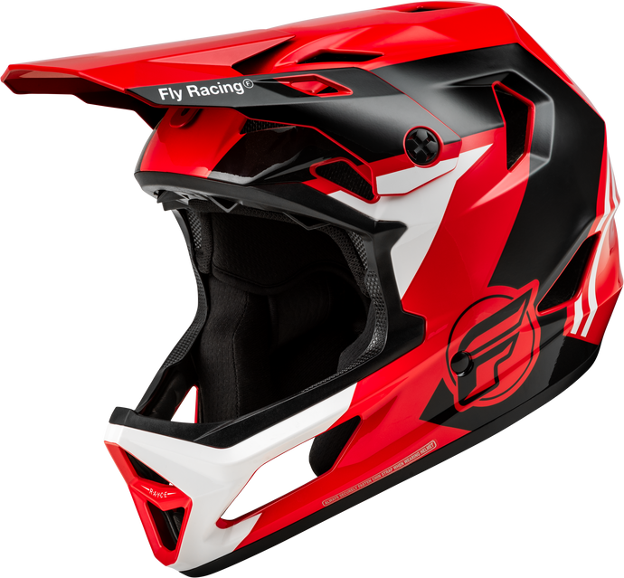 YOUTH RAYCE HELMET RED/BLACK/WHITE YS 73-3611YS image 1