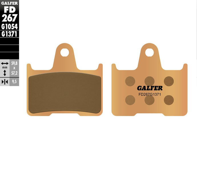 BRAKE PADS SINTERED FD267G1371 FD267G1371 image 1