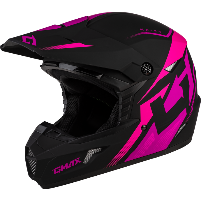 MX-46 COMPOUND HELMET MATTE BLACK/PINK XL D3464347 image 1