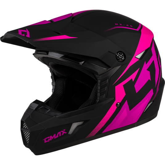 MX-46 COMPOUND HELMET MATTE BLACK/PINK XL D3464347 image 1
