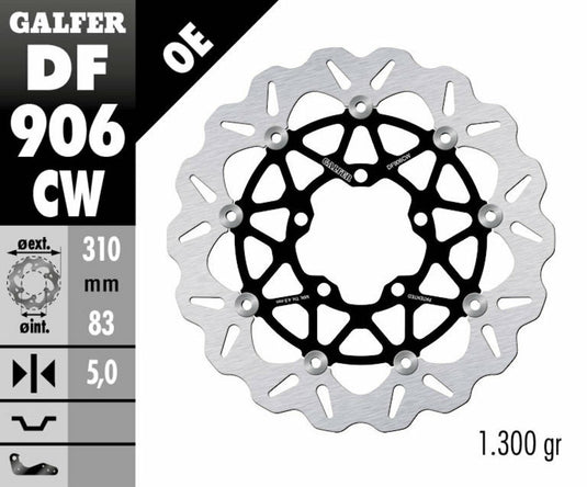BRAKE WAVE ROTOR TRIUMPH DF906CW image 1