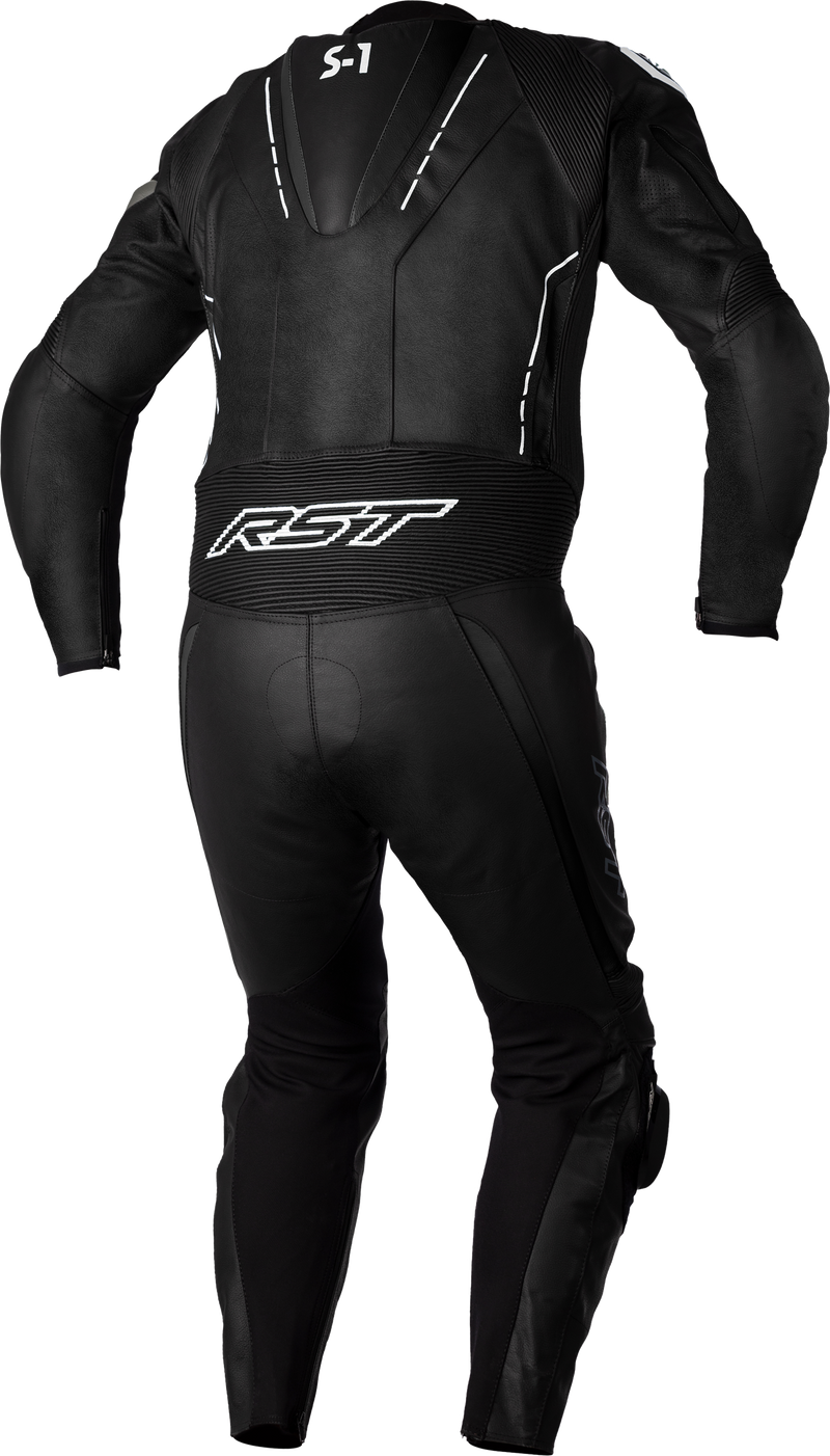 Load image into Gallery viewer, S1 CE SUIT BLACK/BLACK/WHITE LTHR 2XL 102987WHI-48 image 2

