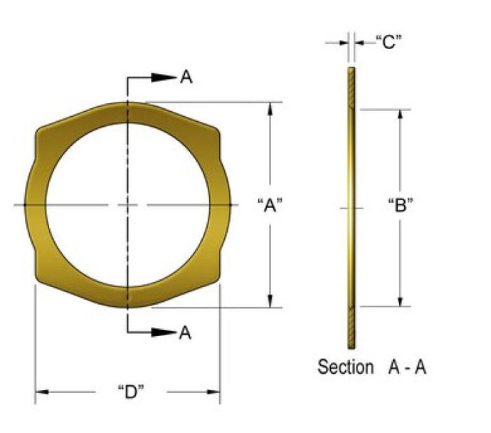 KPMI CRANKSHAFT THRUST WASHER, BSA A50 & A65
