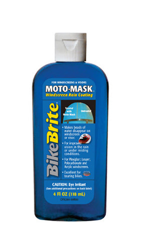 BIKE BRITE MOTO MASK FOR WINDCREENS 4 OZ