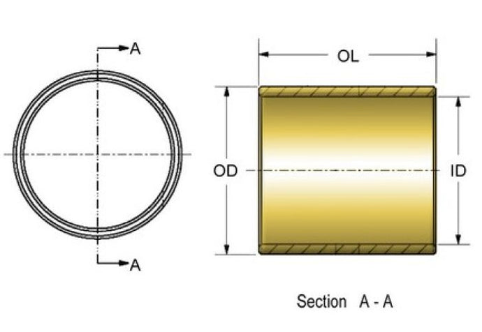 KPMI BUSHING, CAMSHAFT, OUTER, TRIUMPH®, 650/750, 1963-1983