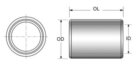 KPMI DOWEL PIN, STEEL (PKG. OF 4), 0.5575