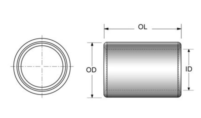 KPMI DOWEL PIN, STEEL (PKG. OF 4), 0.4365