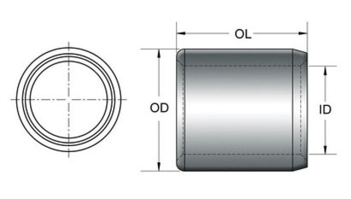 KPMI DOWEL PIN, STEEL (PKG. OF 8), 0.4365