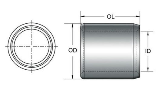 KPMI DOWEL PIN, STEEL (PKG. OF 4), 0.375