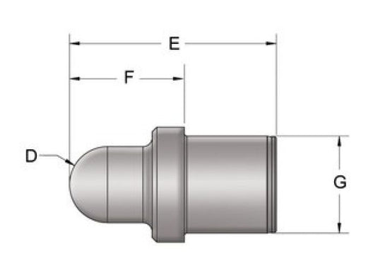 KPMI PUSH ROD BLANK HT STEEL EN DPIECES PKG. OF 2 FF)