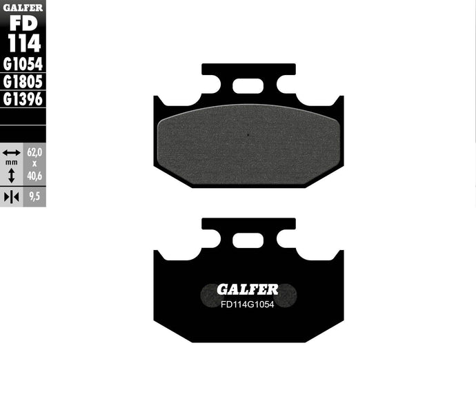 BRAKE PADS SEMI METALLIC FD114G1054 FD114G1054 image 1