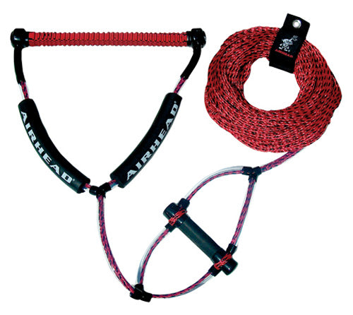 WAKEBOARD ROPE, PHAT GRIP, TRICK HANDLE, RED