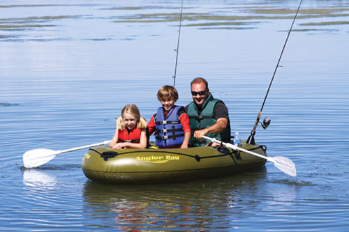 AIRHEAD ANGLER BAY IMFLATABLE BOAT, 3 PERSON