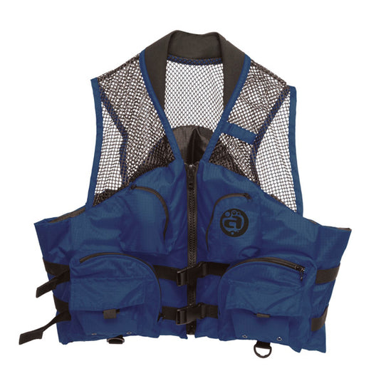 DELUXE MESH TOP FISHING  VEST,XS, NAVY
