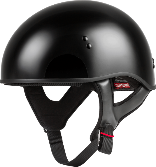 HH-45 HALF HELMET NAKED BLACK SM H145024 image 1