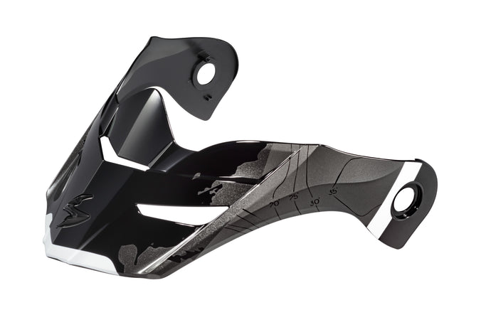 EXO-AT960 PEAK VISOR TOPOGRAPHIC BLACK/WHITE 52-960-04 image 1