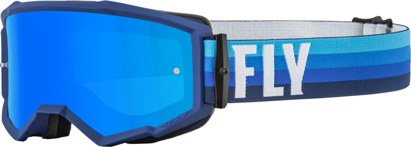 Load image into Gallery viewer, ZONE GOGGLE BLACK/BLUE W/ SKY BLUE MIRROR/SMOKE LENS 37-51491 image 1
