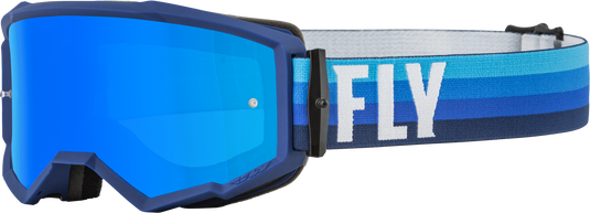 ZONE GOGGLE BLACK/BLUE W/ SKY BLUE MIRROR/SMOKE LENS 37-51491 image 1