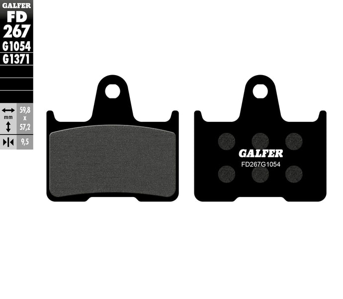BRAKE PADS SEMI METALLIC FD267G1054 FD267G1054 image 1