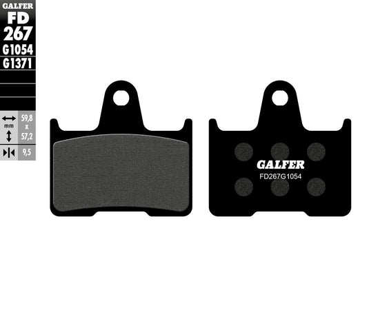 BRAKE PADS SEMI METALLIC FD267G1054 FD267G1054 image 1