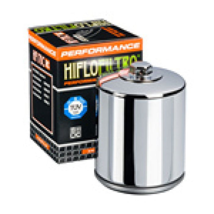 HIFLO RACING OIL FILTER HF170 CHROME