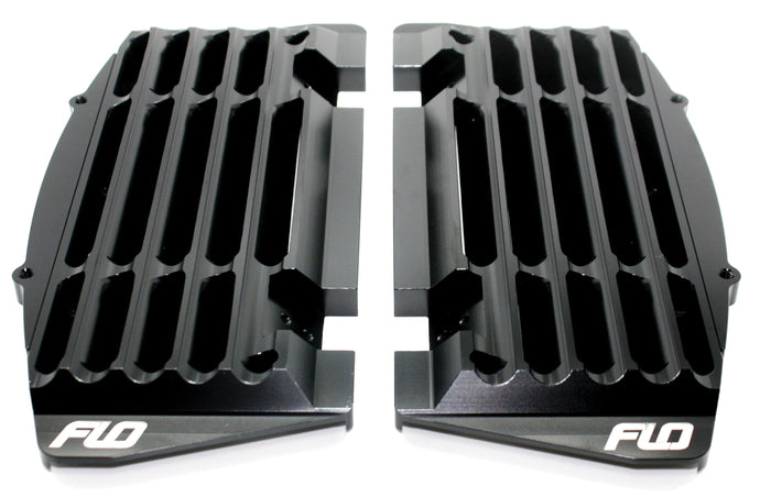 HIGH FLOW RADIATOR BRACES BLACK FLO750BLK image 1