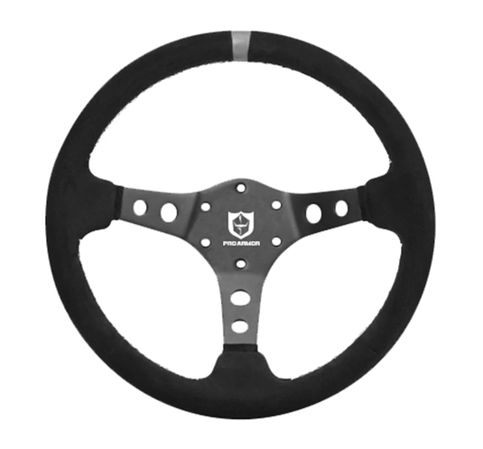 13.75 TOP MARKER SUEDE STEERING WHEEL GREY A19UZ285GR image 1