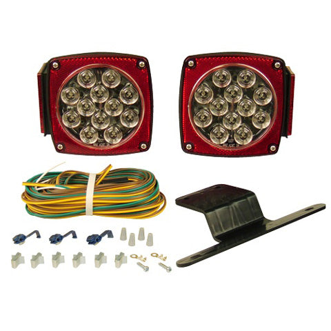 LED CLEAR LENS SUBMERSIBLE TRAILER LIGHT KIT