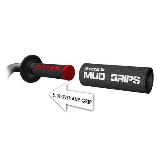 RISK RACING MUD GRIPS - GRIP COVERS FOR RIDING IN THE MUD