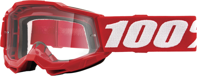 ACCURI 2 JUNIOR GOGGLE NEON RED CLEAR LENS 50024-00002 image 1