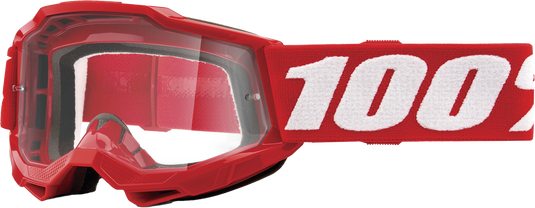 ACCURI 2 JUNIOR GOGGLE NEON RED CLEAR LENS 50024-00002 image 1