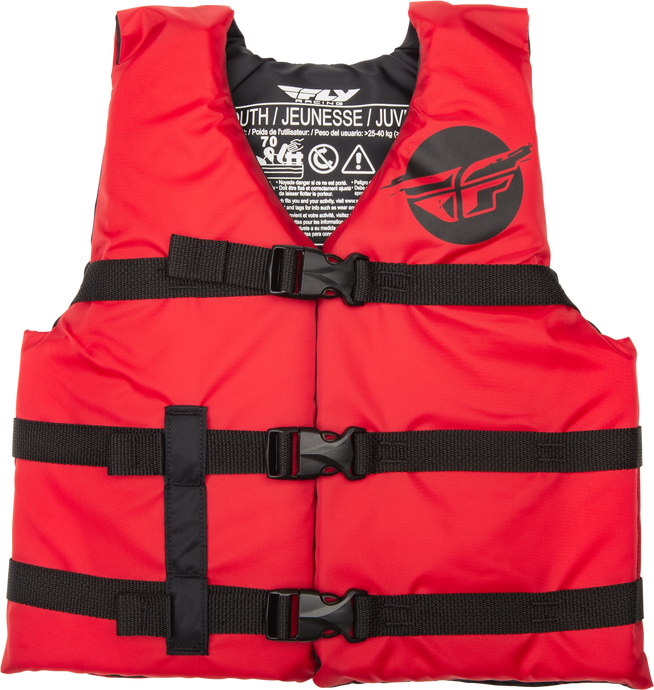 YOUTH FLOTATION VEST RED/BLACK 221-30332 image 1