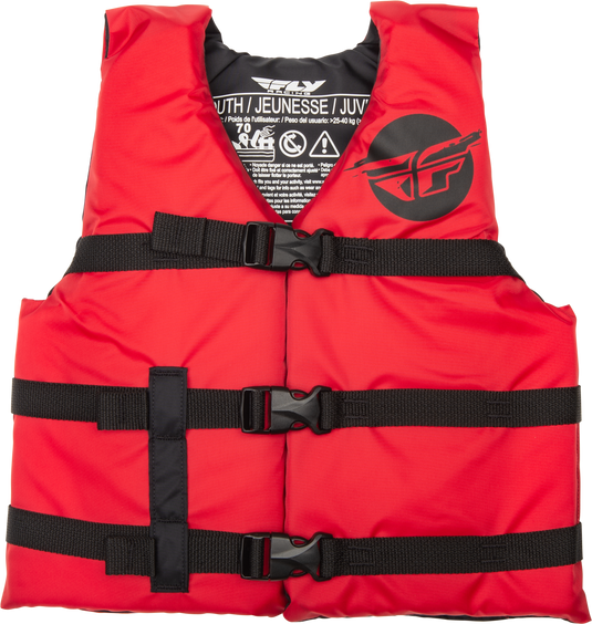 YOUTH FLOTATION VEST RED/BLACK 221-30332 image 1