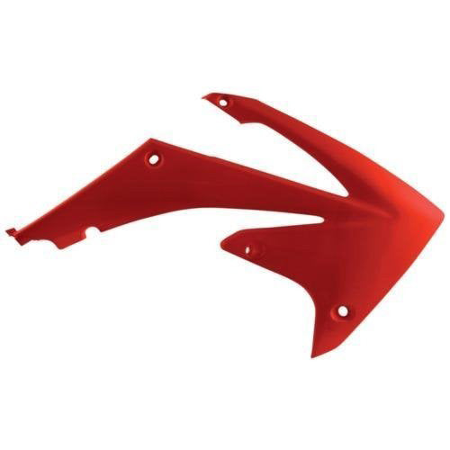 RADIATOR SCOOPS CRF250R OEM COLOR NEW RED CR 04/WHITE